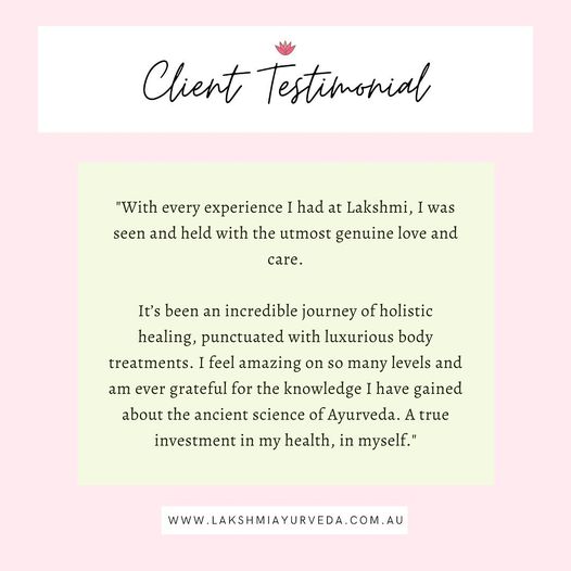 Panchakarma Testimonial