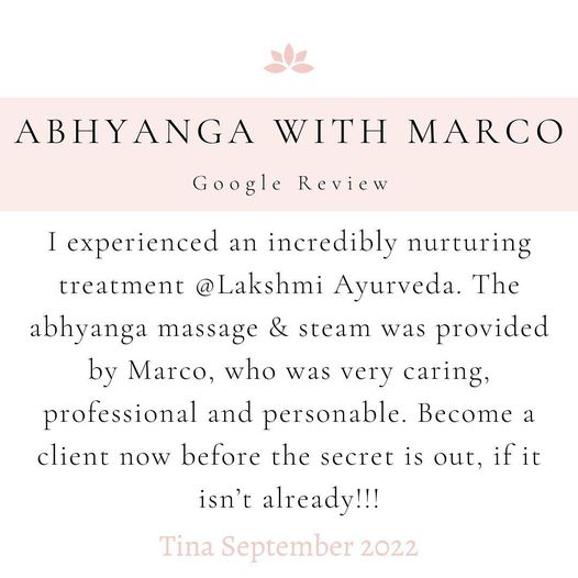 Abhyanga with Marco