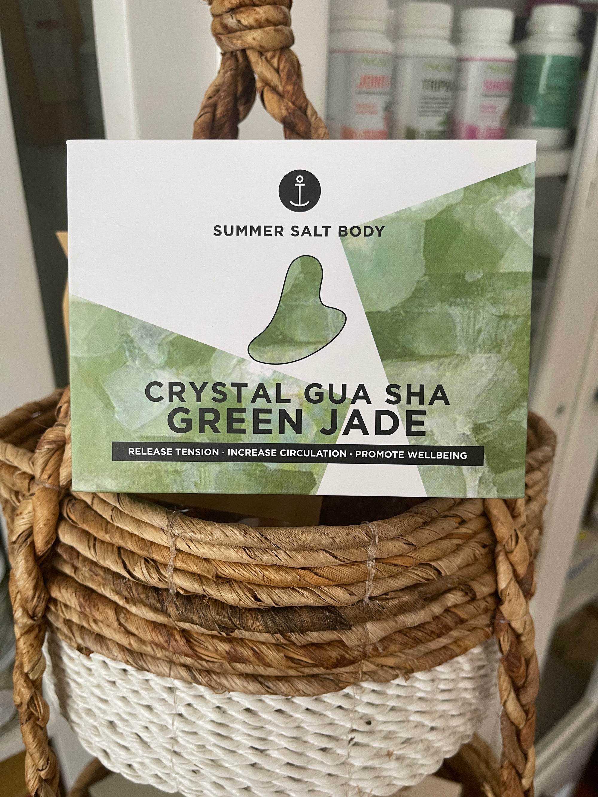 Summer Salt Body - Crystal Gua Sha Green Jade