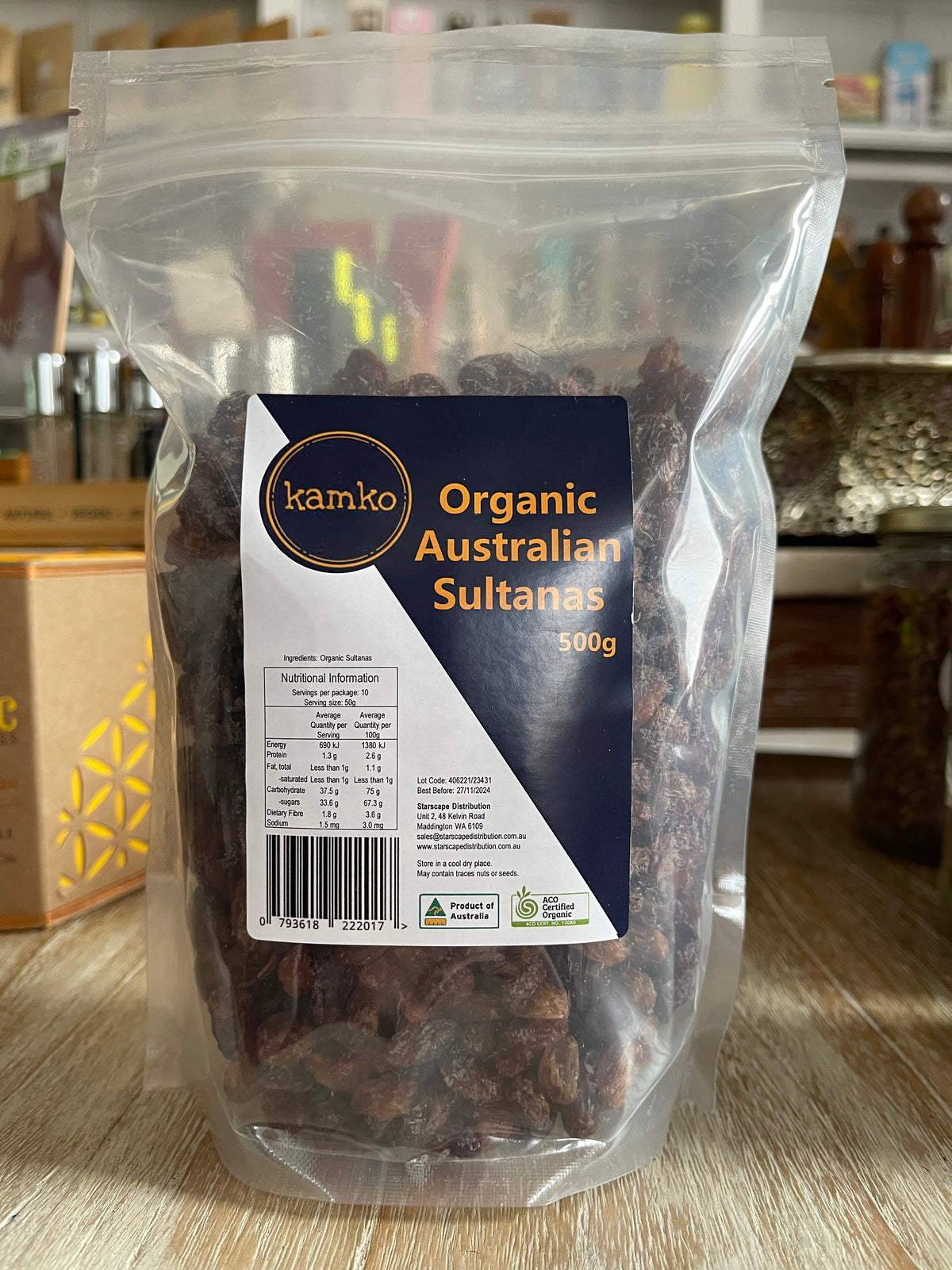 Organic Australian Sultanas