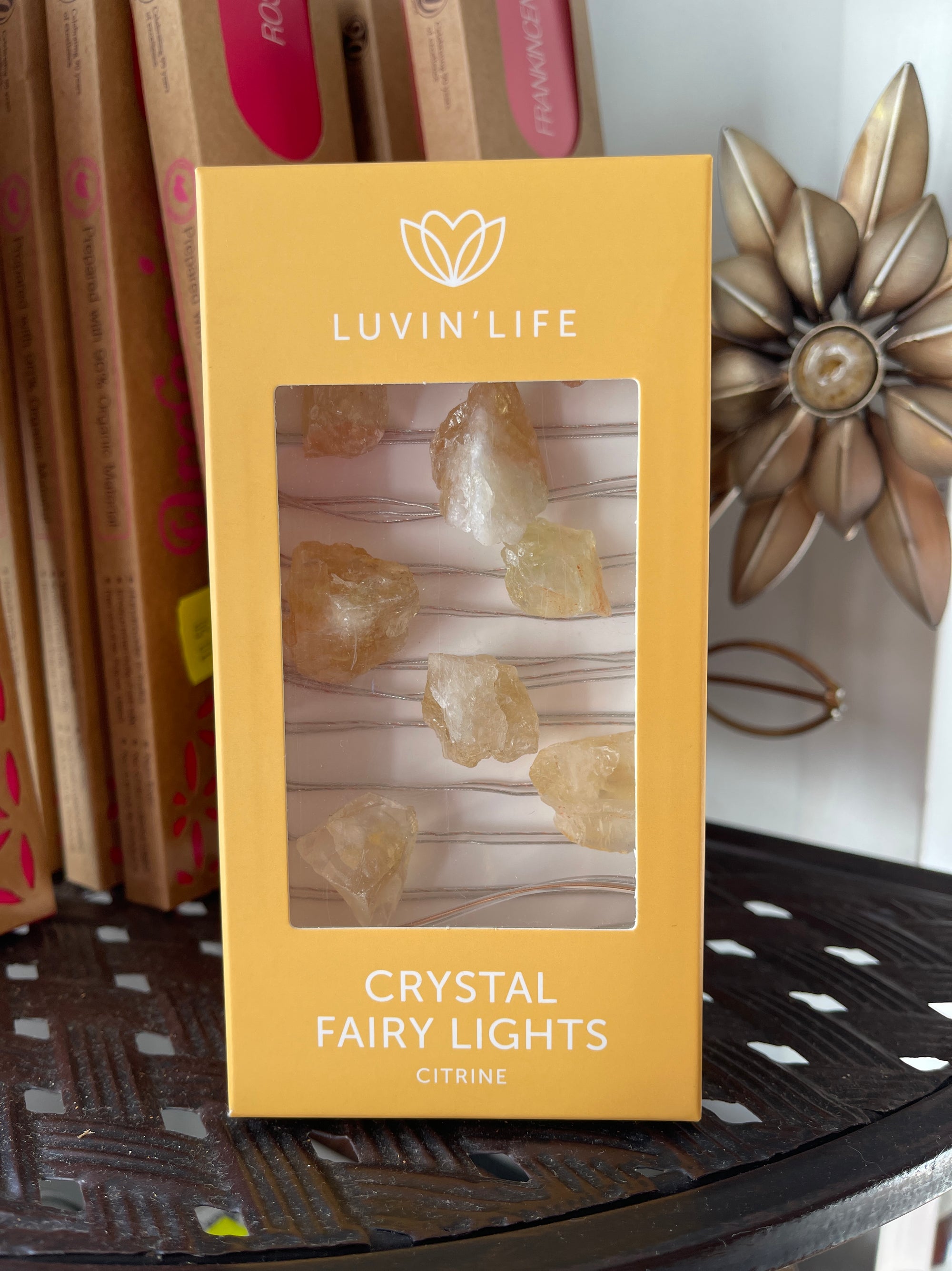 Crystal Fairy Lights - Citrine