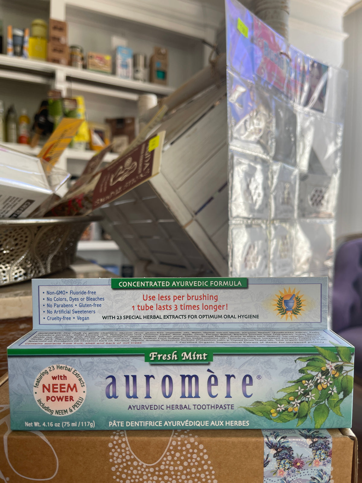 Auromere Ayurvedic Herbal Toothpaste Fresh Mint